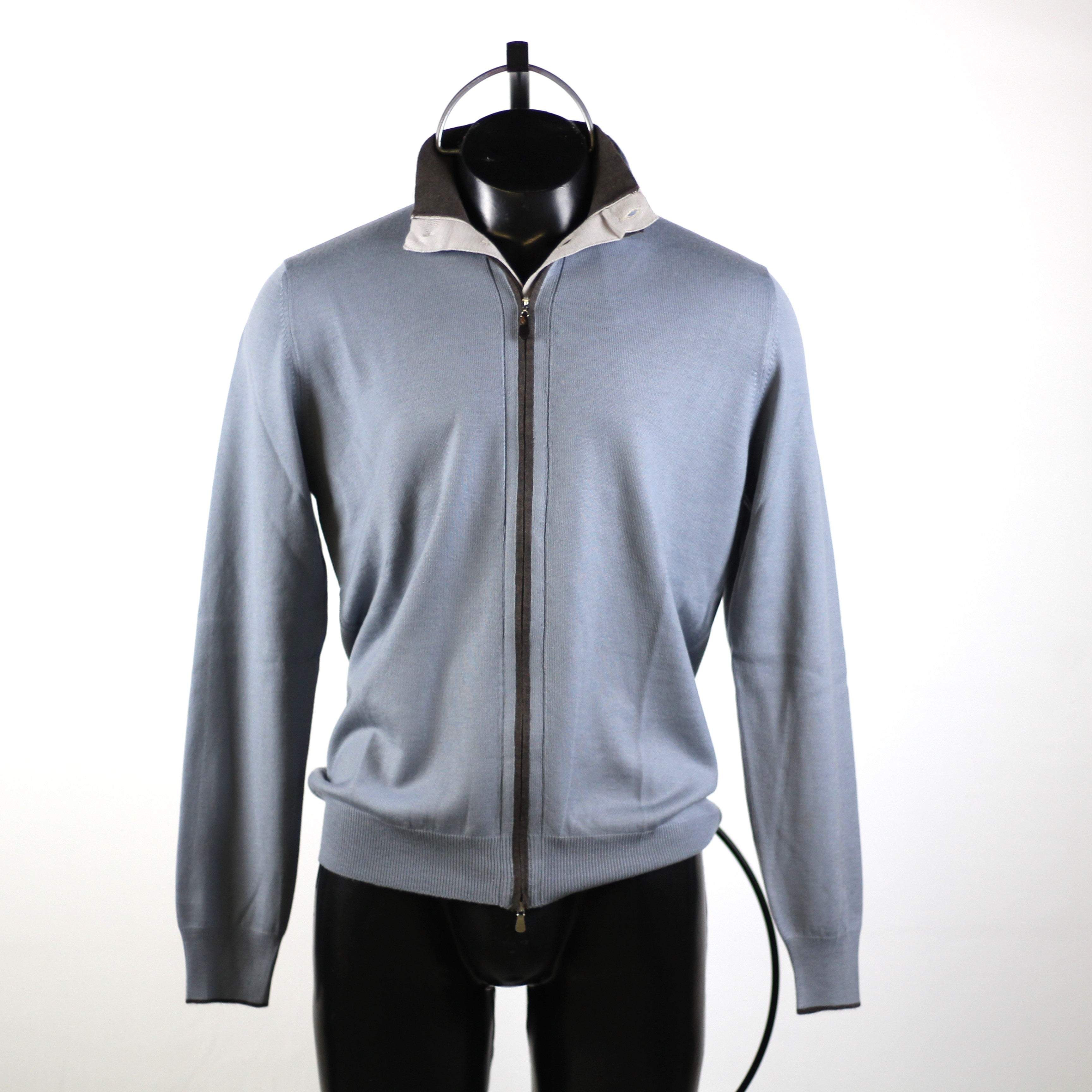 GRAN SASSO | MAGLIONE ZIP BOTTONI