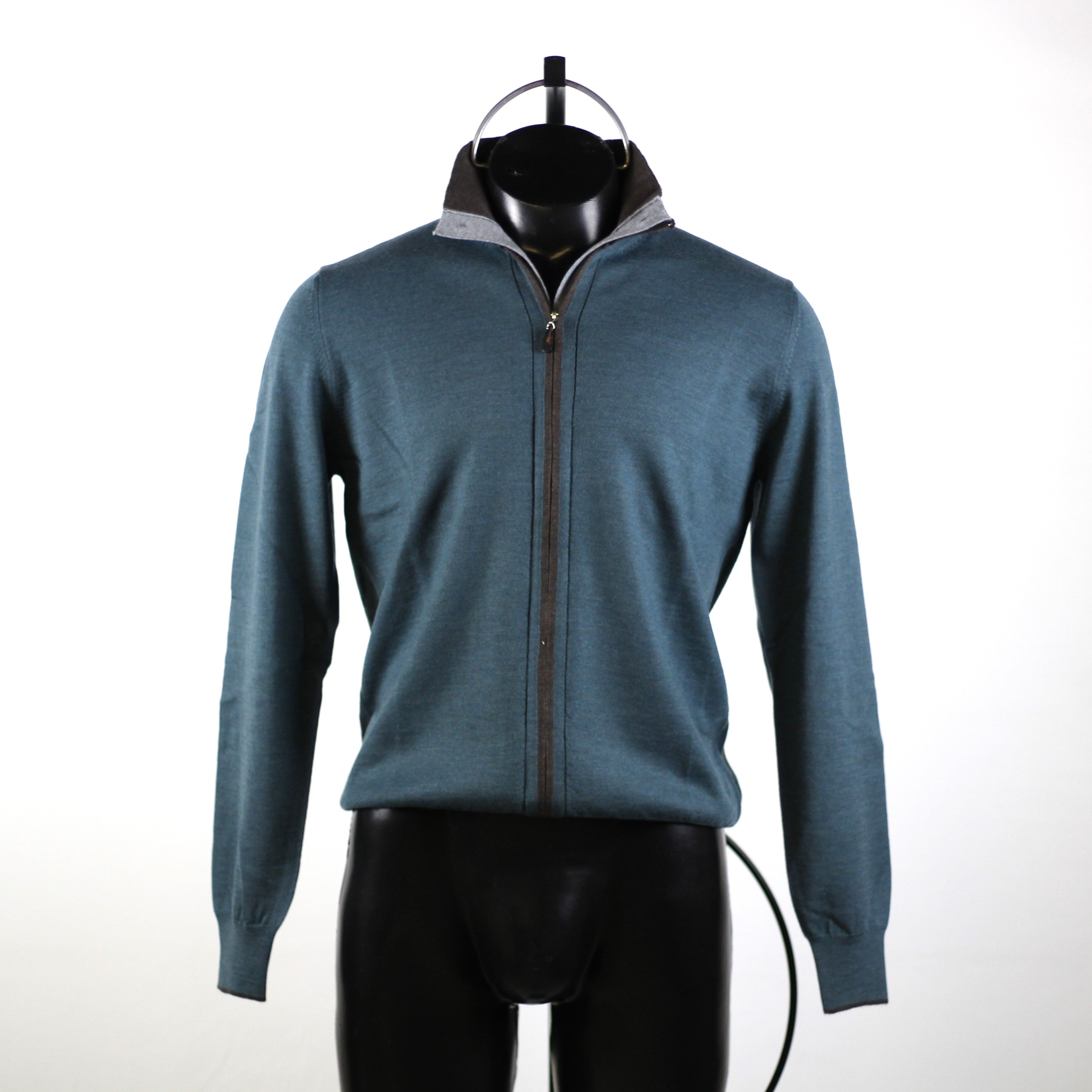 GRAN SASSO | MAGLIONE ZIP BOTTONI