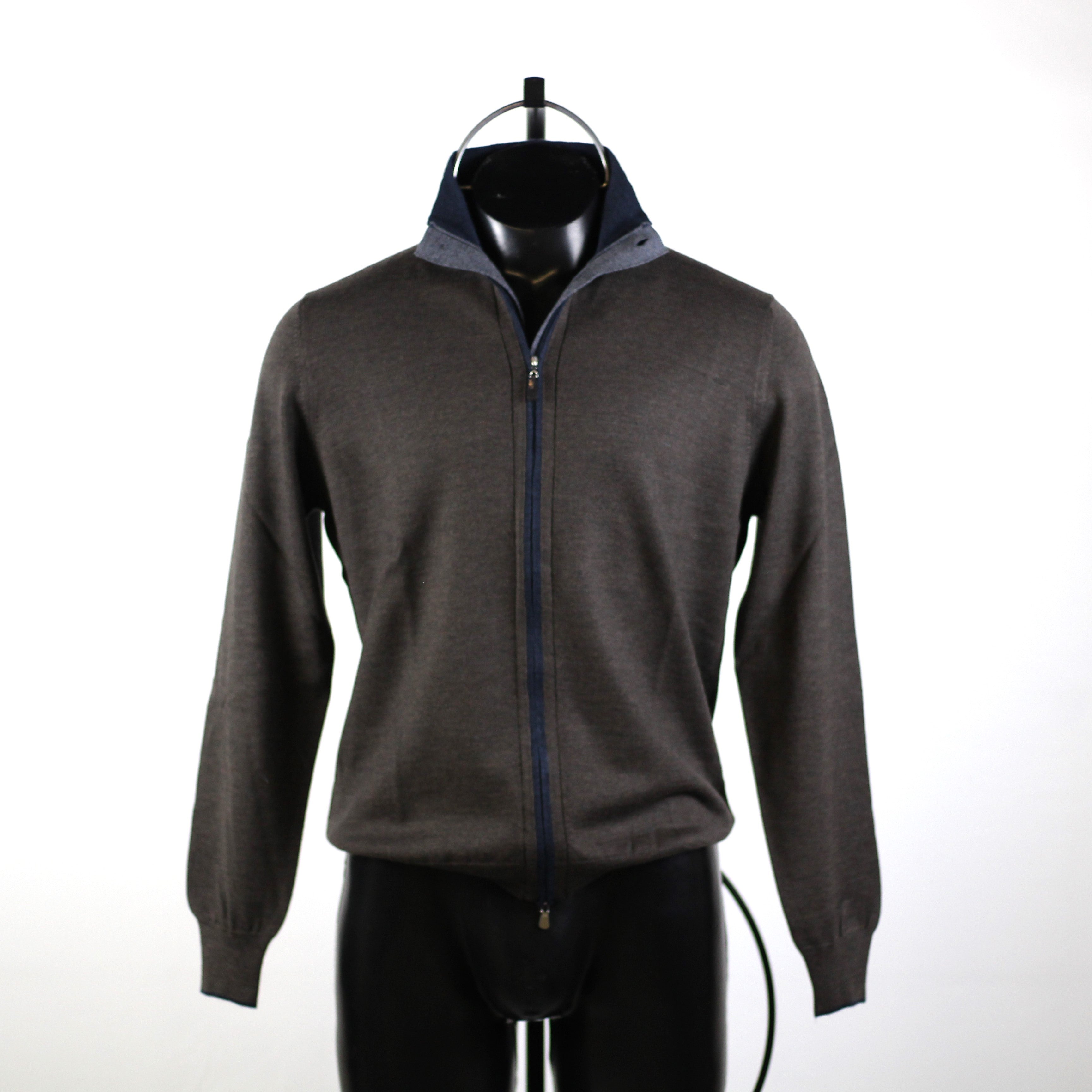 GRAN SASSO | MAGLIONE ZIP BOTTONI