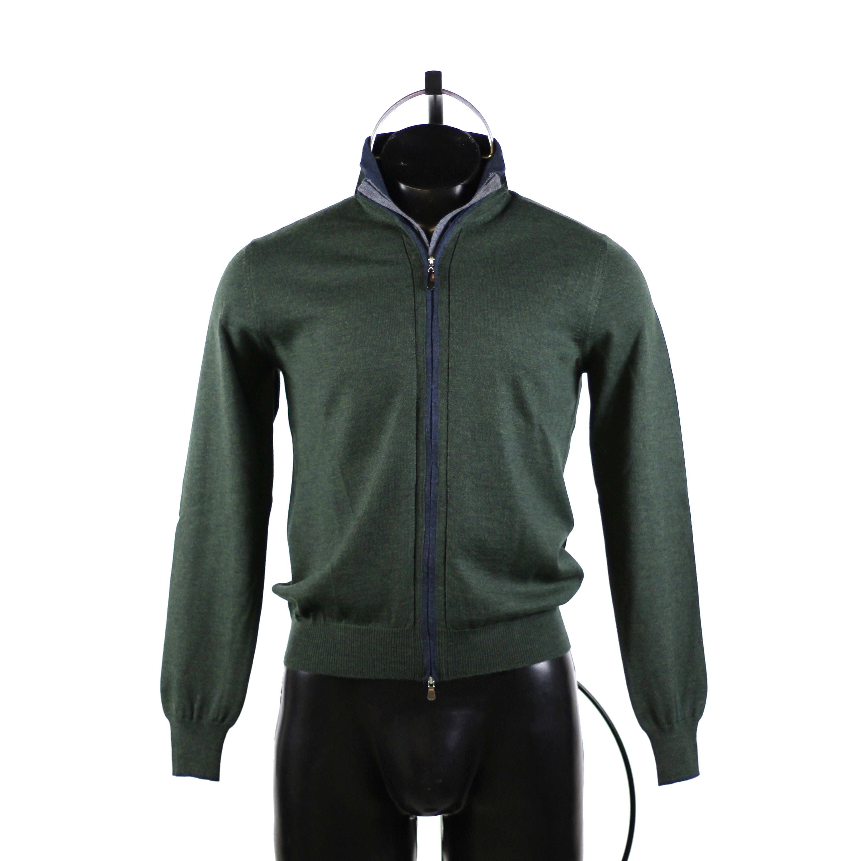 GRAN SASSO | MAGLIONE ZIP BOTTONI